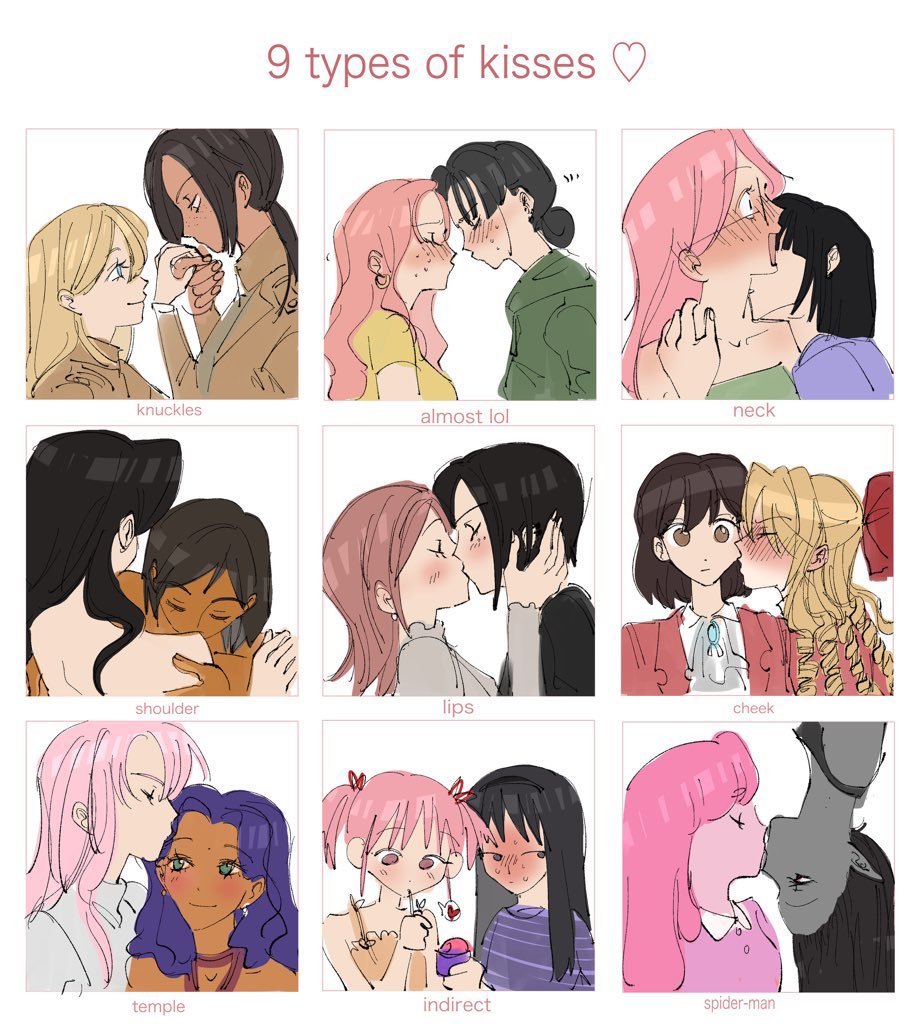 9 kisses for PRIDE MONTH!