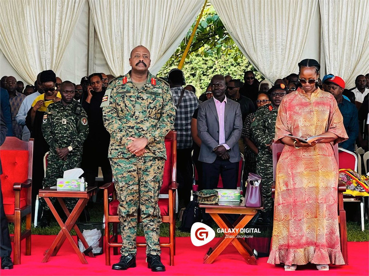 Thank you so much General <a href="/mkainerugaba/">Muhoozi Kainerugaba</a> for attending the burial of Cedric. You meant a lot to the family and to us. we appreciate your respect and support during this difficult time.
<a href="/DaudiKabanda/">Daudi Kabanda</a> <a href="/chairtoyota/">Toyota Michael Kaguta</a> <a href="/MichealMawanda1/">Hon Michael Mawanda</a> <a href="/BalaamBarugahar/">Barugahara Balaam Ateenyi.</a>