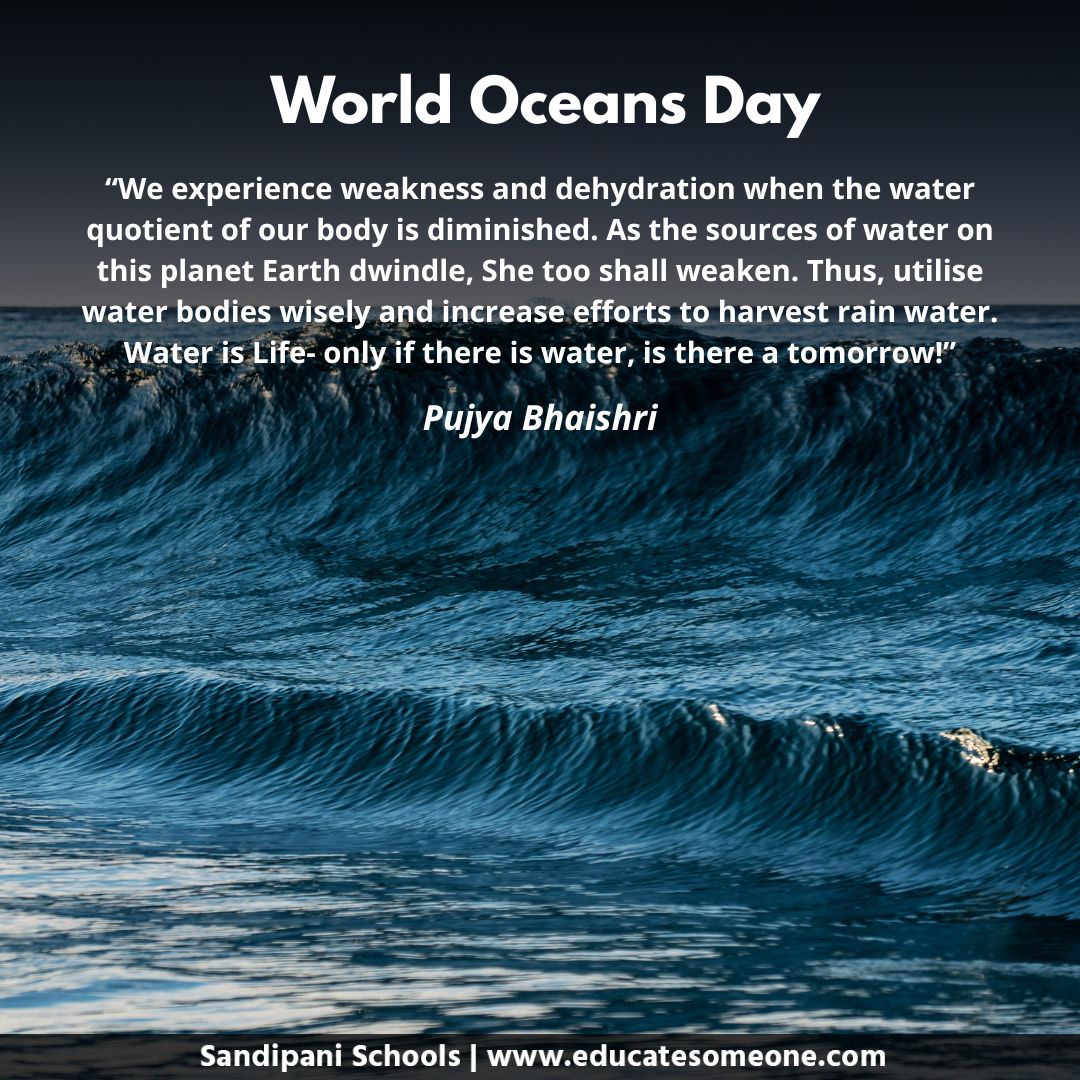 sandipanipbr's tweet photo. From Village Wells to Vast Oceans — It’s All Connected

If we disrespect water in the name of progress, we end up drowning in our own ignorance. Oceans are teachers — we must listen. – @PPBhaishri

#SandipaniSchools #VidyaVivekVikas #EducateSomeone #OceanAwareness #WorldOceansDay https://t.co/AZhKKYAirg