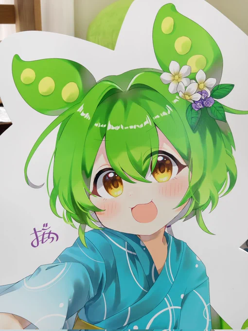 壽丸屋敷!! 打ち水しているずんだもん可愛いですね!!(私が描きました) じっくりパネル見て、印刷綺麗すぎて驚いています あと屋敷の雰囲気がとても良かったです 落ち着く場所だ… 皆様も是非お越しください!! 壽丸屋敷をよろしくお願いします #ずん子スタンプラリー