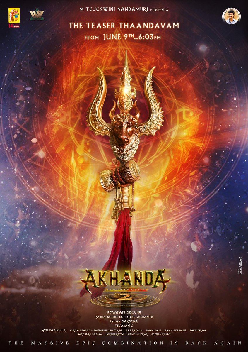 Brace yourselves for the divine fury 🔥 

#Akhanda2 - The Teaser Thaandavam from tomorrow ❤‍🔥

#Akhanda2Teaser out on June 9th at 6.03 PM 🔱🔥

#Akhanda2Thaandavam
'GOD OF MASSES' #NandamuriBalakrishna #BoyapatiSreenu <a href="/AadhiOfficial/">Aadhi🎭</a>