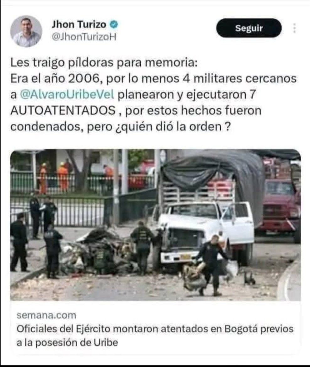 JavierBern21998's tweet photo. Del Uribismo me espero y creo lo peor...Su jefe y patrón, es el ser más peligroso qué tiene Colombia.. https://t.co/TJ38LHn6ok
