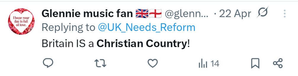 roshingler's tweet image. Lots of performative politics from Reform on the UK being a Christian country.
Not a single message from them on Pentecost, one of the more important Christian festivals.
#churchwashing