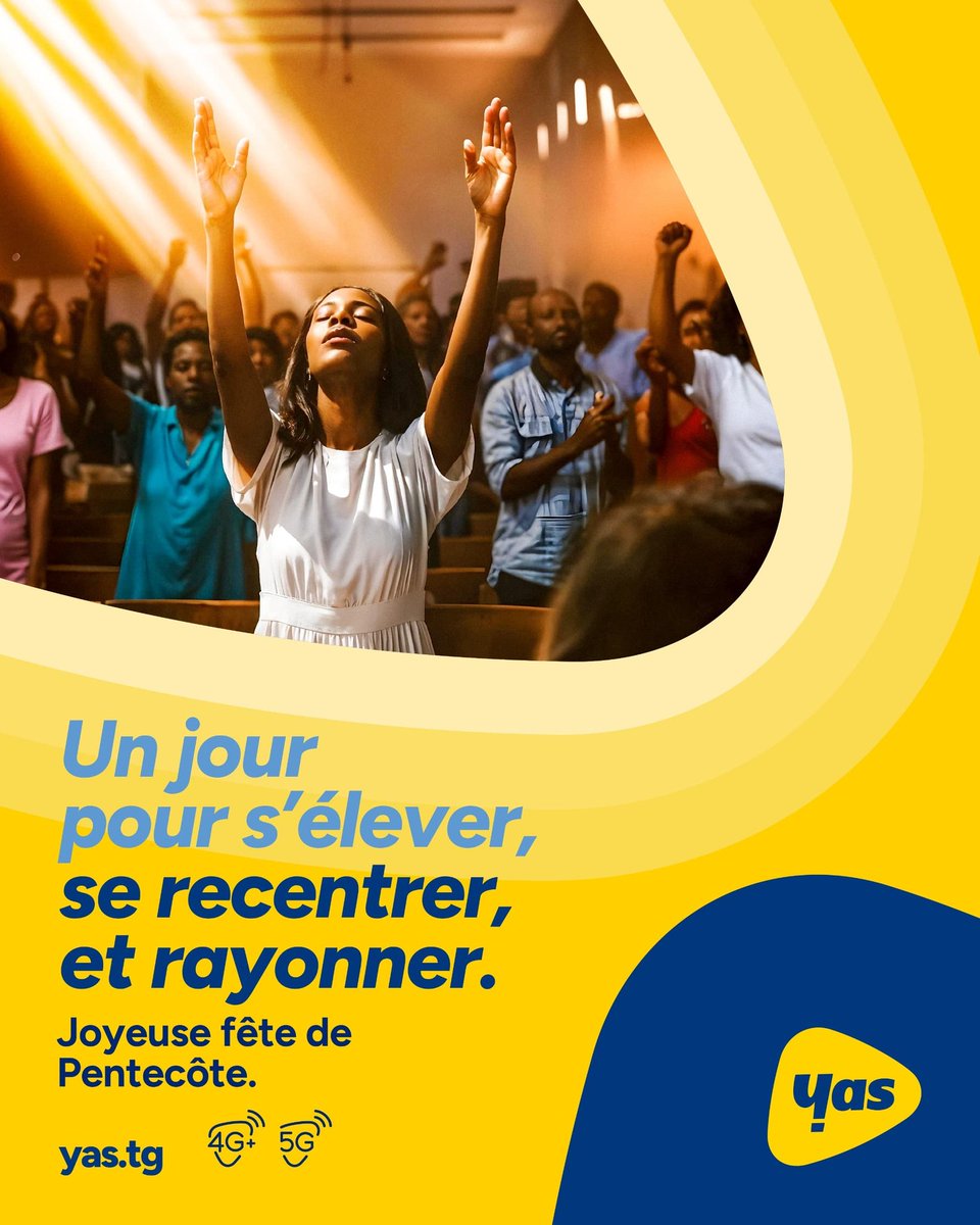 En ce jour de Pentecôte, souvenons-nous de la force de l’unité et de l’inspiration divine.✨

Que l’Esprit Saint renouvelle nos vies et nous guide avec sagesse.🙏

#YasTogo #Pentecôte2025 #EspritDeDieu #UnitéEtPaix