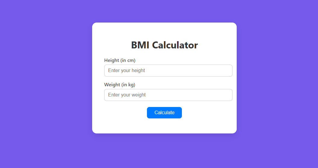 RahulKumarar261's tweet photo. 🚀 Just built a BMI Calculator using HTML, CSS, and JavaScript
This simple web app lets you enter your height and weight to calculate your Body Mass Index instantly.
Tech used:
HTML | CSS | JavaScript
📂 Open source  GitHub:https://t.co/ifNkCFO3UY
#WebDevelopment #BMIcalculator https://t.co/CTT5bsaRvd