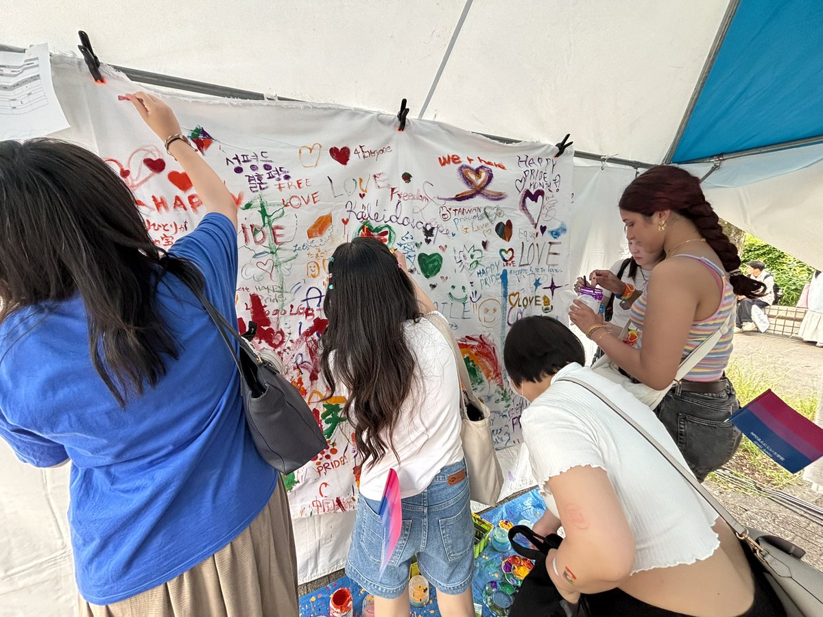 npojash's tweet image. たくさんの人が参加してくれています！

#TokyoPride2025 
#pridemonth2025 
#JASH