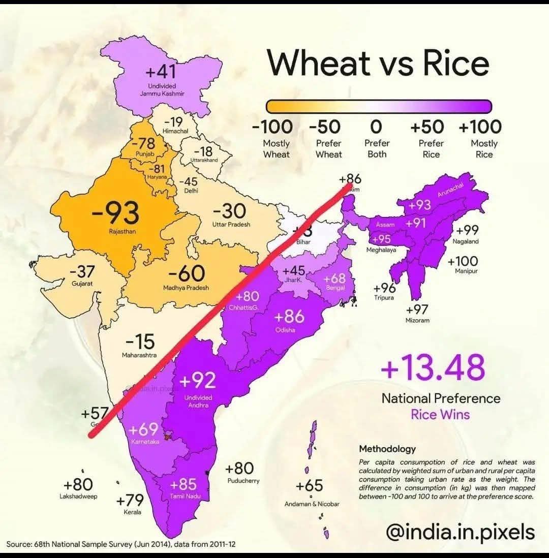 WeDravidians's tweet photo. This geographical divide sends a clear message.
You’ll find the maximum number of BJP-ruled states on one part of it.
Most of the other parts were under Chola rule & Vijayanagara rule for centuries —
#PoliticalShift #DravidianHistory #BJP #CulturalDivide #SouthVsNorth
#Politics #Karnataka #BJP