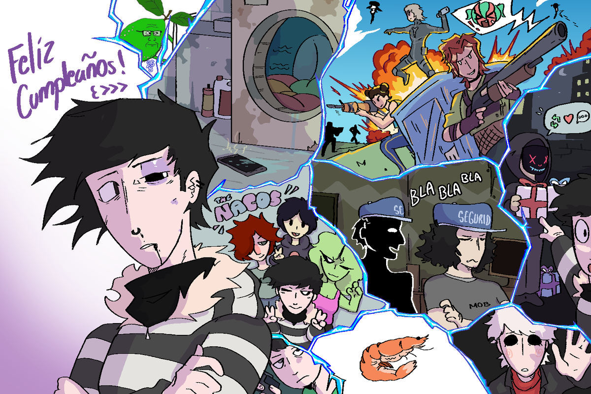 FELIZ CUMPLEAÑOS MALDITO <a href="/Lewcosito/">liu</a> ojala te mueras jeje, muchas gracias por todo lo q haces por mi brother, ojala algun dia te lo pueda regresar, te voy a mamar la verguita con este dibujazo, espero te guste 💚