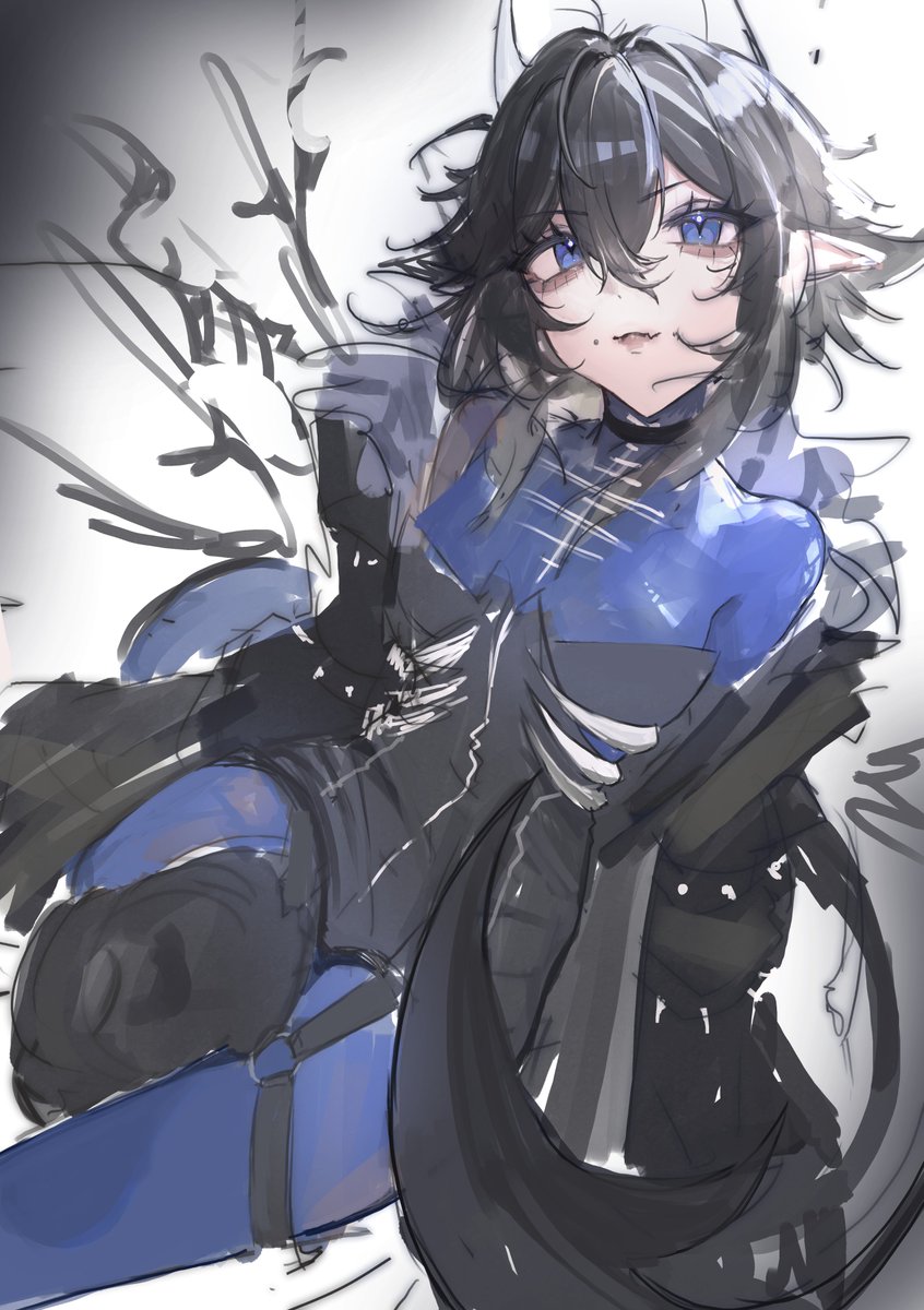 haven't drawn in a while ;A; new wip for <a href="/RemiFiend/">Remi⛧</a> 🤍