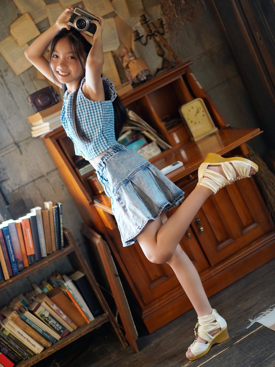 初めましてのなのかちゃん🌸💜
清楚系かと思いきや…元気っ子の予感🤭
#なのか 
#スタマガ撮影会