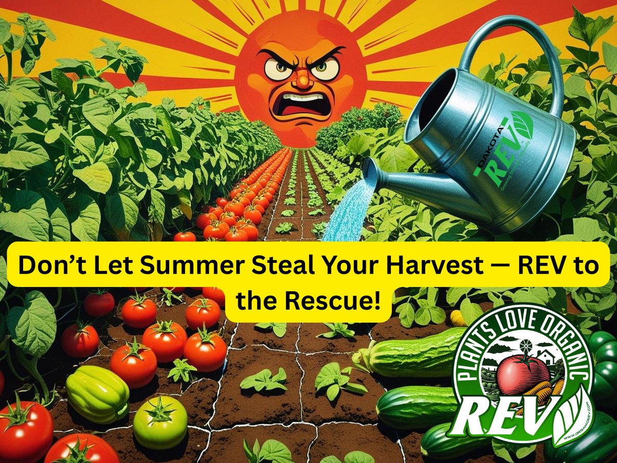 🌞 Heatwave Rescue: Don’t Let Your Plants Crash This Summer
The heat is rising.
Water evaporates faster.
Nutrients lock up.
Leaves wilt.
Fruits struggle.
The REV Sustainable Growing Protocol gives your plants everything they need to stay strong — even under extreme summer stress.