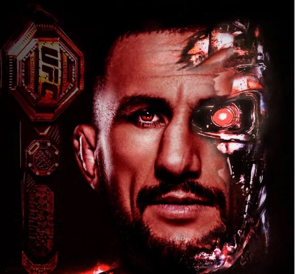 Arnold is old but if they ever make another ‘Terminator’, Merab could fill in with no special effects, this  ‘Machine’ may actually be metal. #UFC316