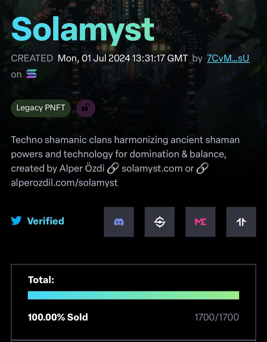 alperozdilart's tweet image. GM & Happy Sunday
Today is my birthday 🤗
but before that...
OMG What a day was yesterday
my project @solamyst was MINTED OUT all of a sudden after 1 year of its sleep
It became no#1 HOT nft collection across all chains on @LaunchMyNFT and soon was minted out
🥳🥳🥳🥳…