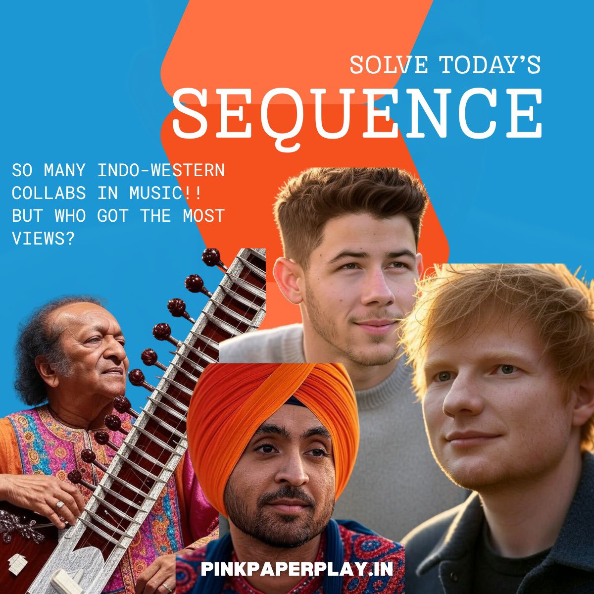Have you checked out the new Ed Sheeran - Arijit Singh song yet?

We take you down the musical memory lane with some of the biggest Indo-Western collabs.

Play today’s Sequence: pinkpaperplay.in/games/sequence…

#EdSheeran #ArijitSingh #newsong #DiljitDosanjh #NickJonas #badshah #DuaLipa