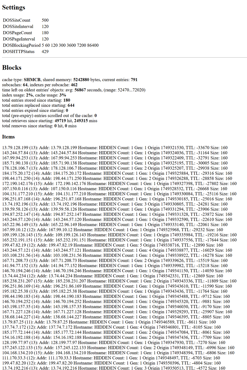 Bot traffic a tad over the top? We hear you. A complete rewrite of mod_evasive is coming soon, and it works wonderful. ^M