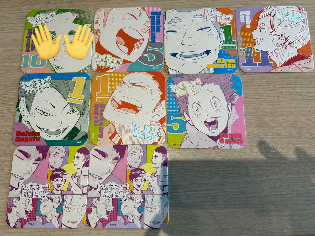 【交換】ハイキュー ファンパーク コースター

譲：画像参照
求：日向 研磨 白布 烏野

幕張駅付近にて手渡し
お気軽にお声掛けください