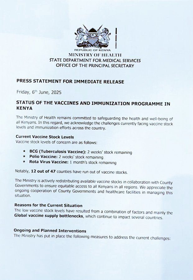 MedEd002's tweet photo. We live in a country where basic vaccines run out, yet politicians parade opulence crisscrossing the nation with millions in cash under the guise of 'empowerment.' Shouldn't securing essential vaccines for our children and citizens come before political theatrics?
@KindikiKithure https://t.co/7cTyadeCUv