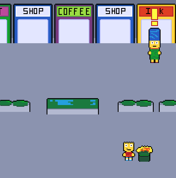 Jambuckett's tweet photo. who wants to play a Simpsons game... that takes every episode of Classic Simpsons and turns it into a game?
Well that's my current project, follow for updates
#gamedev #gamedevjourney #thesimpsons #simpsonsgame #simpsonshitandrun #simpsonsskating #simpsonsroadrage #pixelart https://t.co/XYbRkjftmd