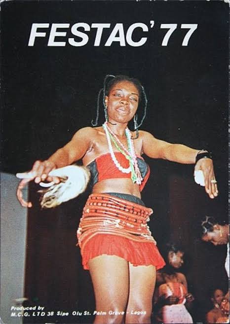 History_Nig's tweet photo. In January 1977 Nigeria hosted what was and remains the largest Pan African Festival in world history - FESTAC 77. Bolstered by oil wealth, the Nigerian government spent the equivalent of $2 billion in today's dollars to stage a month long series of events centering on arts, science, history, politics  and spirituality on a scale that has never been replicated.