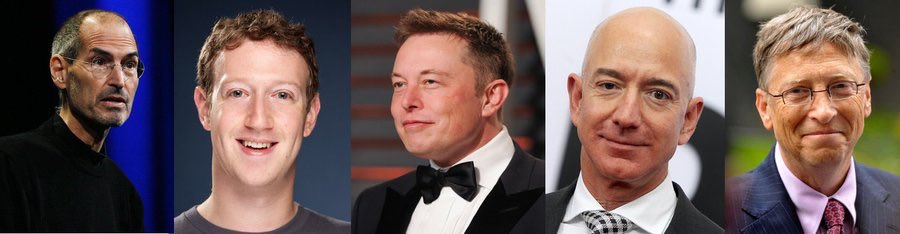 Elon Musk анх ааваасаа $28000 авж эхэлсэн, Jeff Bezos -н эцэг эх Амазонд $250000 хөрөнгө оруулсан, Bill Gates, Zuckerberg нарын эцэг эх дандаа өндөр орлоготой, Ivy League -н төлбөрийг төлөх, үнэтэй компьютерийг хүүхэддээ авч өгөх хэмжээний хүмүүс бсн. Тэд тэгээс эхэлдэггүй.