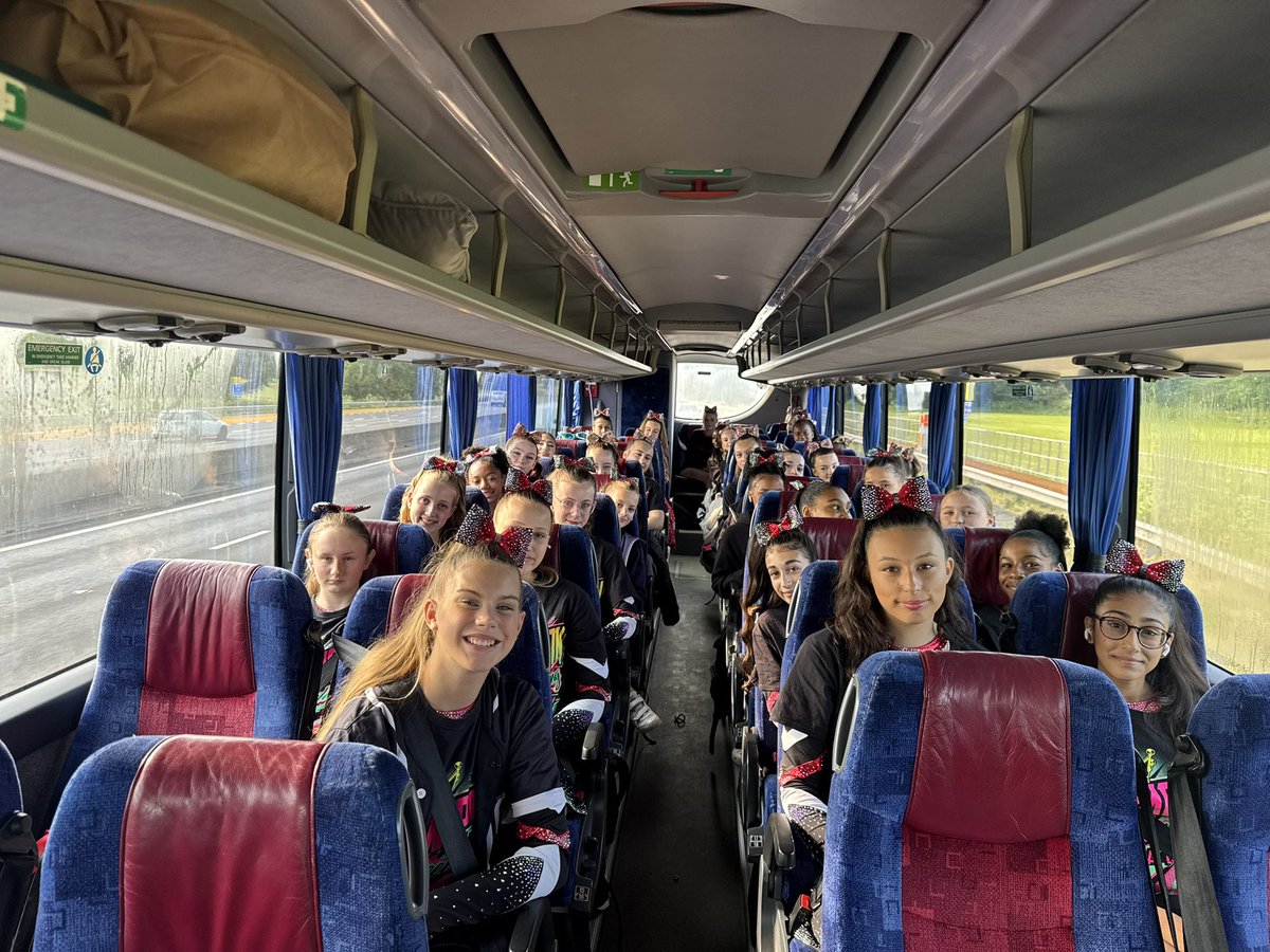 En-route to <a href="/LegacyCheerUK/">Legacy Cheer & Dance</a> for Live your Legacy Nationals <a href="/KAKempston/">KA Kempston</a> 🎀