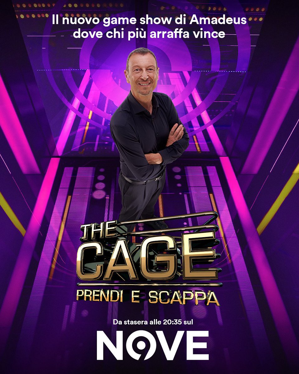 Chi più arraffa vince 🤑🤩

Da questa sera alle 20:35 in prima TV sul #NOVE non perdetevi #TheCage: #PrendiEScappa con Amadeus e Giulia Salemi