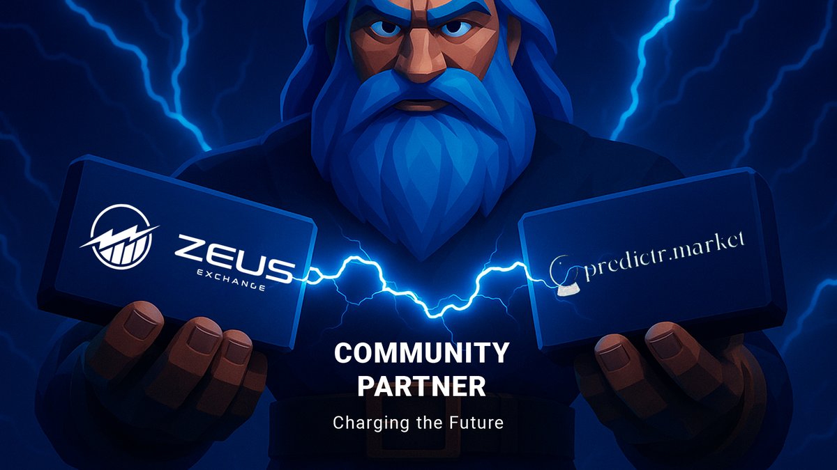 ZEUS Exchange (@zeus_exchange) on Twitter photo 🤝Zeus x Predictr Market Perpetuals meets Prediction We’re joining forces with <a href="/predictr_market/">predictr market</a> to explore how opinion trading and decentralized leverage can unlock next-gen market narratives. Stay tuned — alpha is coming. #ZeusExchange #PredictrMarket 🤝Zeus x Predictr Market Perpetuals meets Prediction We’re joining forces with <a href="/predictr_market/">predictr market</a> to explore how opinion trading and decentralized leverage can unlock next-gen market narratives. Stay tuned — alpha is coming. #ZeusExchange #PredictrMarket