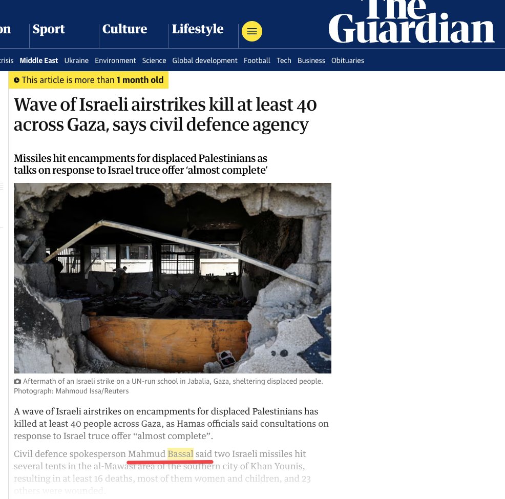 Ouriel ๐ฎ๐ฑ (@ourielohayon) on Twitter photo <a href="/HausdorffMedia/">Natasha Hausdorff</a> A reminder of the Media who are quoting him as a source
theguardian.com/world/2025/aprโฆ
washingtonpost.com/world/2024/08/โฆ <a href="/HausdorffMedia/">Natasha Hausdorff</a> A reminder of the Media who are quoting him as a source
theguardian.com/world/2025/aprโฆ
washingtonpost.com/world/2024/08/โฆ