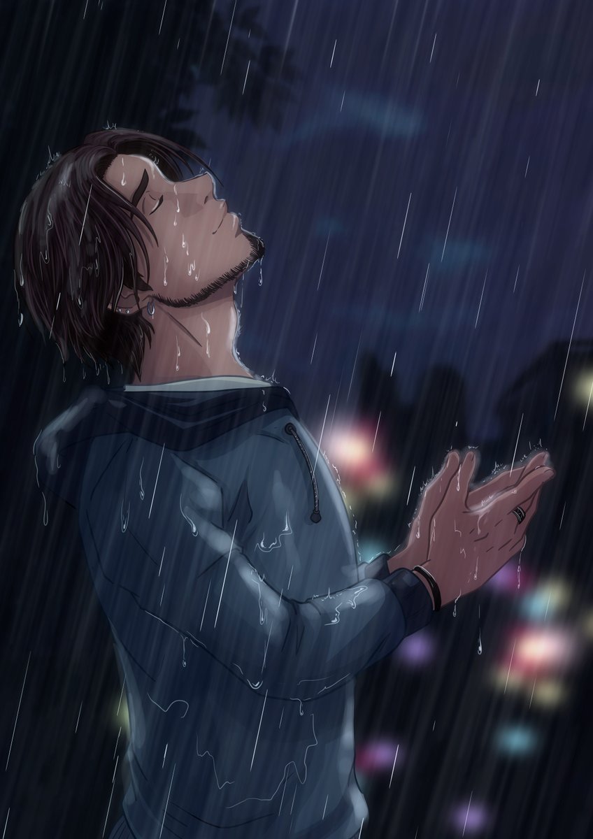 Bon..vous allez subir mes spams, parce que je suis (enfin) en vacances une semaine haha 

Petit Mathew sous la pluie