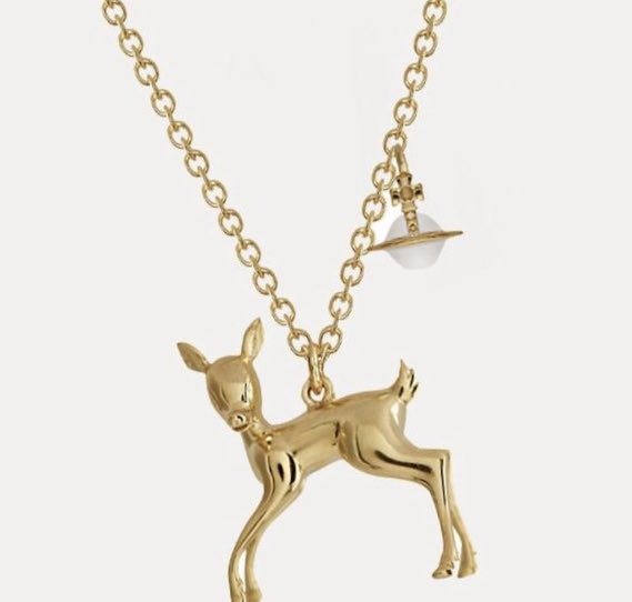vivienne westwood deer pendant necklace