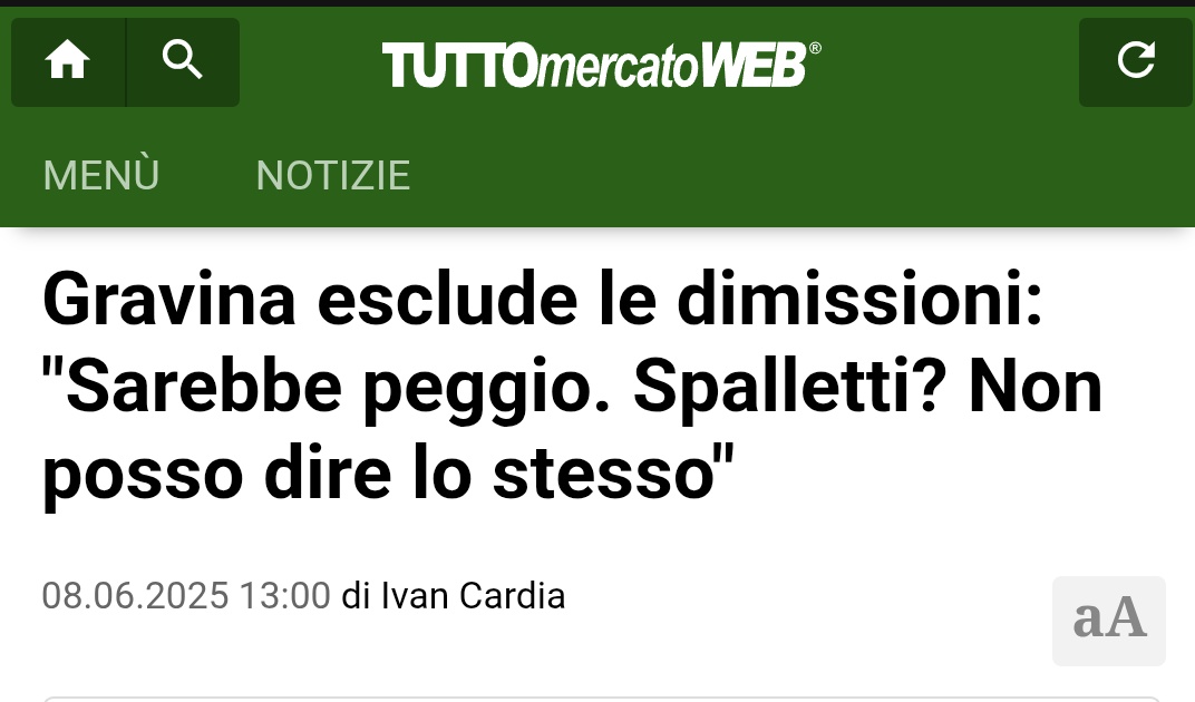 Credo che non esista niente di più "italiano" di questo! 

#Gravina è il personaggio peggiore transitato in FIGC negli ultimi 150 anni...

2017 vs 2025