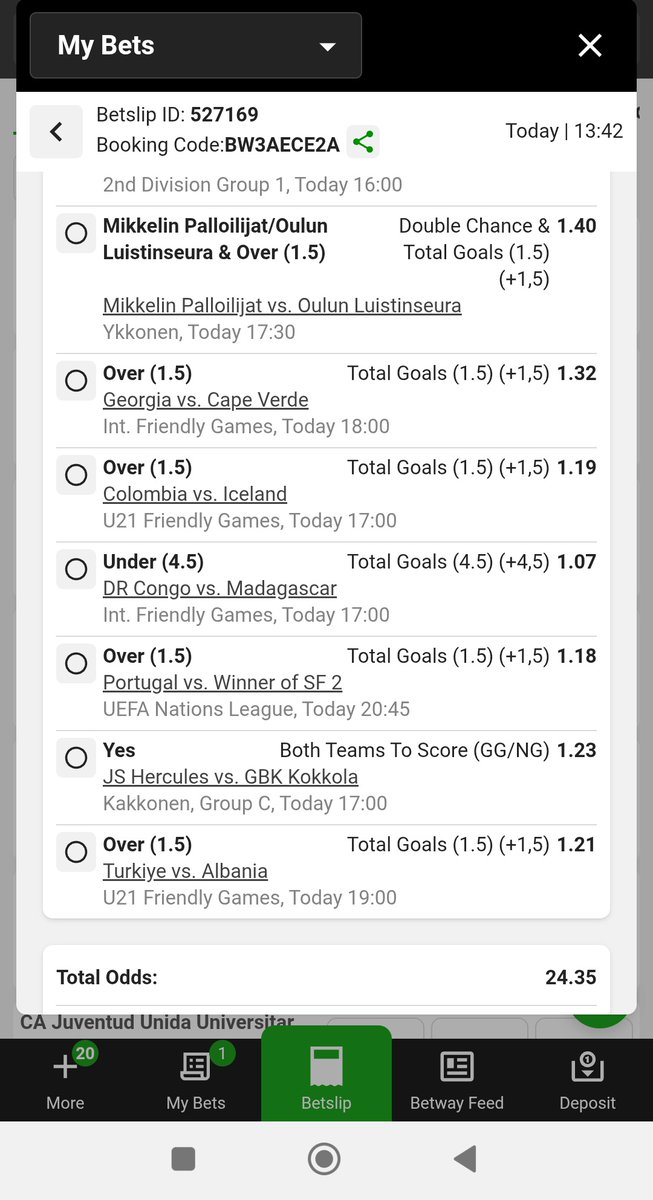 Phori (@mangwecha) on Twitter photo BW3ADE953>>16 ODDS📌
BW3AE526B>>25 ODDS💯
BW3AEA7EC>>24 ODDS🎯
<a href="/BetwayMalawi/">Betway Malawi</a>
BW3A8281C>>>11 odds
BW3AD9264>>>37 odds
#REPOST
Stake high on 16, 25,& 24 ODDS💯🙏
#REPOST
We're winning again Tonight 💯📌 BW3ADE953>>16 ODDS📌
BW3AE526B>>25 ODDS💯
BW3AEA7EC>>24 ODDS🎯
<a href="/BetwayMalawi/">Betway Malawi</a>
BW3A8281C>>>11 odds
BW3AD9264>>>37 odds
#REPOST
Stake high on 16, 25,& 24 ODDS💯🙏
#REPOST
We're winning again Tonight 💯📌
