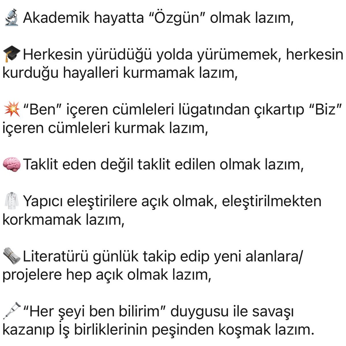 Akademik hayatta başarı için neler LAZIM;