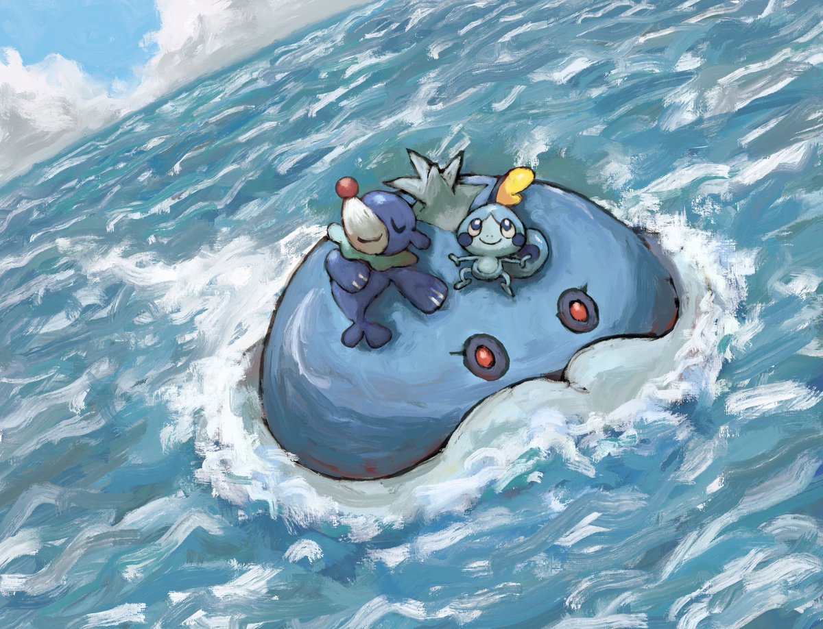 パン派 (@panha_pkmn) on Twitter photo 🌊 🌊