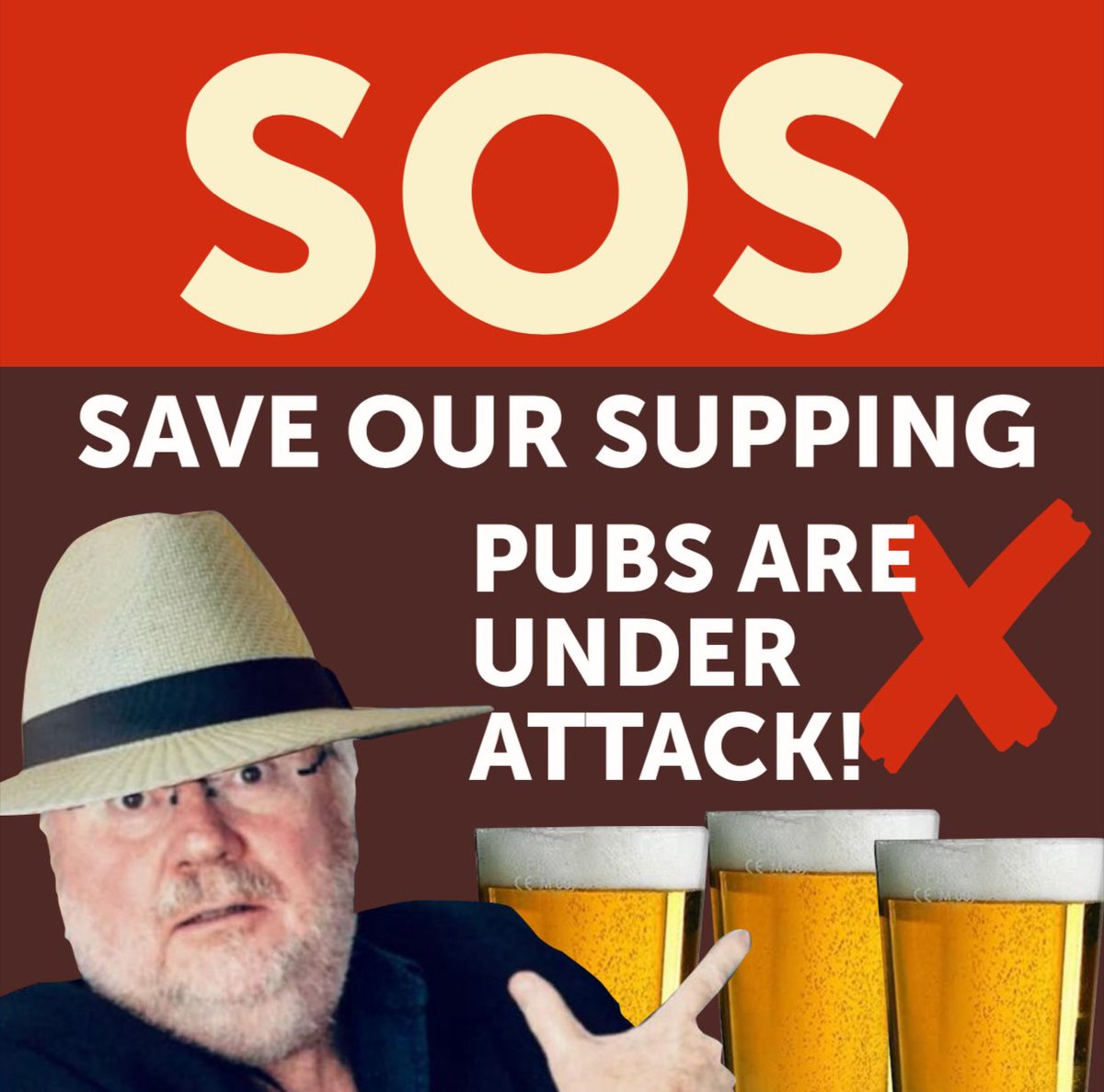 OK FOLKS .. The latest figures showing the number of pubs that are closing is horrific. We've got to fight to save The British Pub. We must demand cost-cutting measures on tax/energy/rates .. Otherwise I can assure you that THE TEN POUND PINT is just around the corner 😱🍺👎