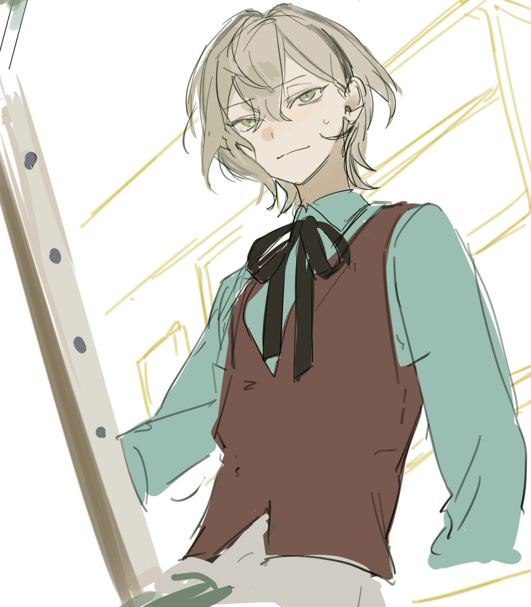 rnd_024's tweet photo. 画家とその友人 という設定の2人組を作って描いてた自己満創作です 一部 https://t.co/X5qbr4OAK9