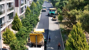 Sıcak Asfalt Serim Çalışmaları