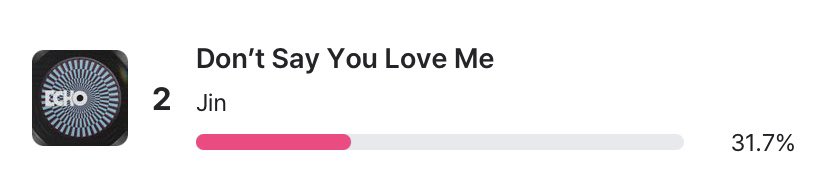 3 HOURS BEFORE DAILY RESET!

Make sure to cast your votes for Don’t Say You Love Me for M Countdown Pre Voting❗️

PLEASE TAKE THE LEAD ARMY 

Gap : -10% 🚨

👉 Vote via Mnet Plus App
🗳️ 5 votes / account / device daily
📅 June 9 , 11;59pm KST

mnetplus.onelink.me/TRa8/94wr5mku?…