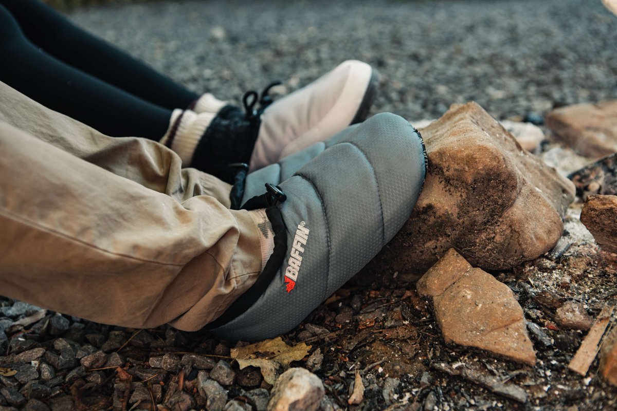 #Baffin's CUSH, it's a sleeping bag for your feet! 🏕️

Light, tough, and built for year-round comfort at home, on flights, or at summer campouts. 

Head to Baffin.com.