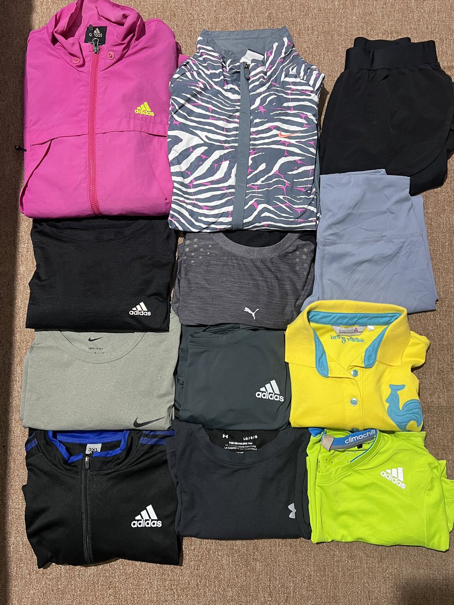 haii aku mau jual baju dan celana olahraga &amp; mendaki start 10k aja yaaa

seperti biasa ada free juga buat yg like sama Rt post an ini🫶🏻

mostly dari brand yaa, ada adidas, puma, UA ,dll🥶

🏡tangerang
🛒 CO oren freeongkir / COD

boleh reply ya nanti selesai upload aku like💓