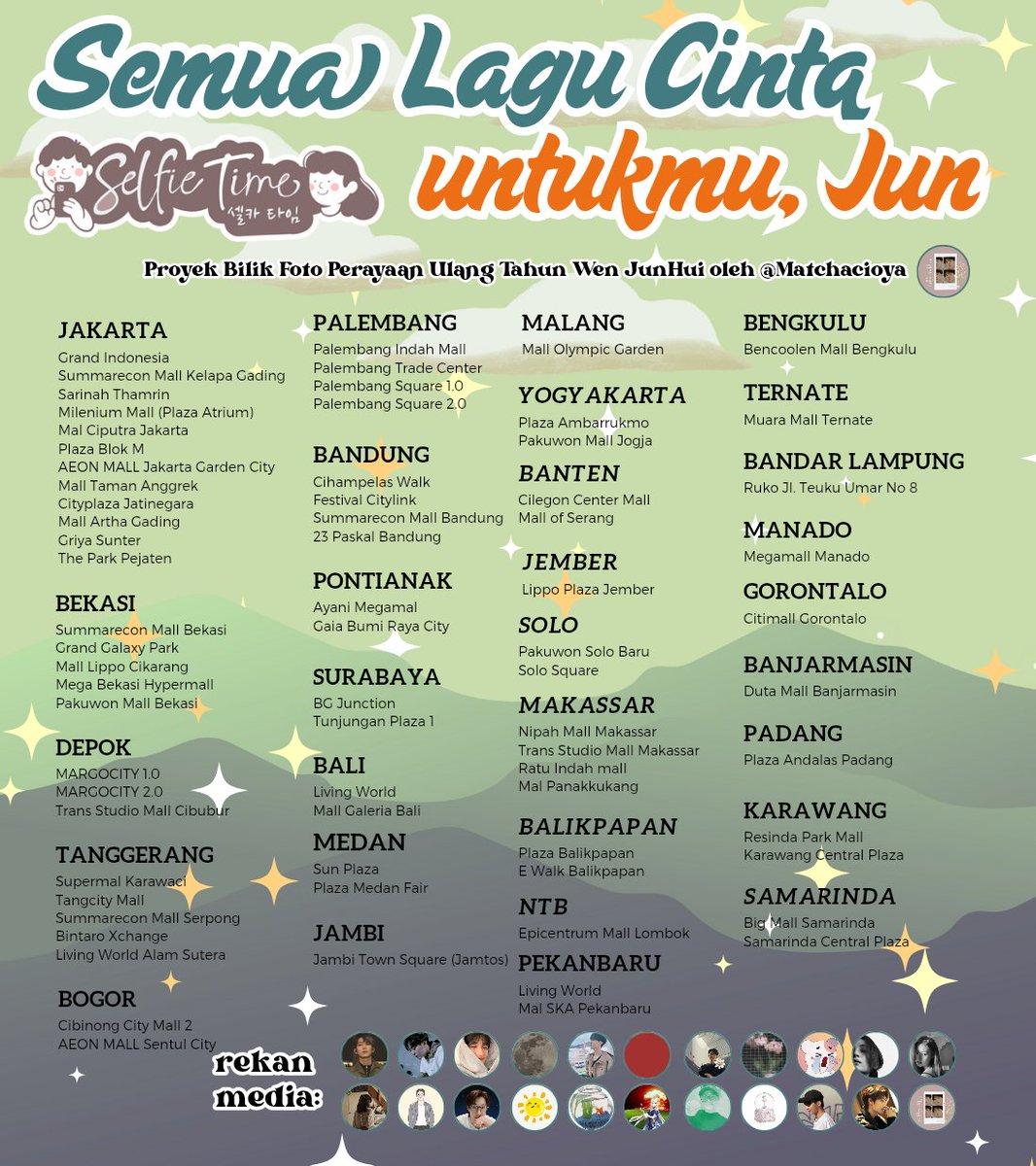 — kuupayakan tiap lantunan melodi cinta untukmu seorang, Jun 🎼

proyek bilik foto perayaan ulang tahun Jun oleh <a href="/matchacioya/">aksel દᵕ̈૩</a>
 
📢 10 Juni - 16 Juni 2025 
🎹 <a href="/selfietimeid/">Selfie Time ID</a> 

mari meriahkan ulang tahun Jun dengan #lagucintauntukmuJUN dan tandai aku di sini, ya! #JUN #SEVENTEEN