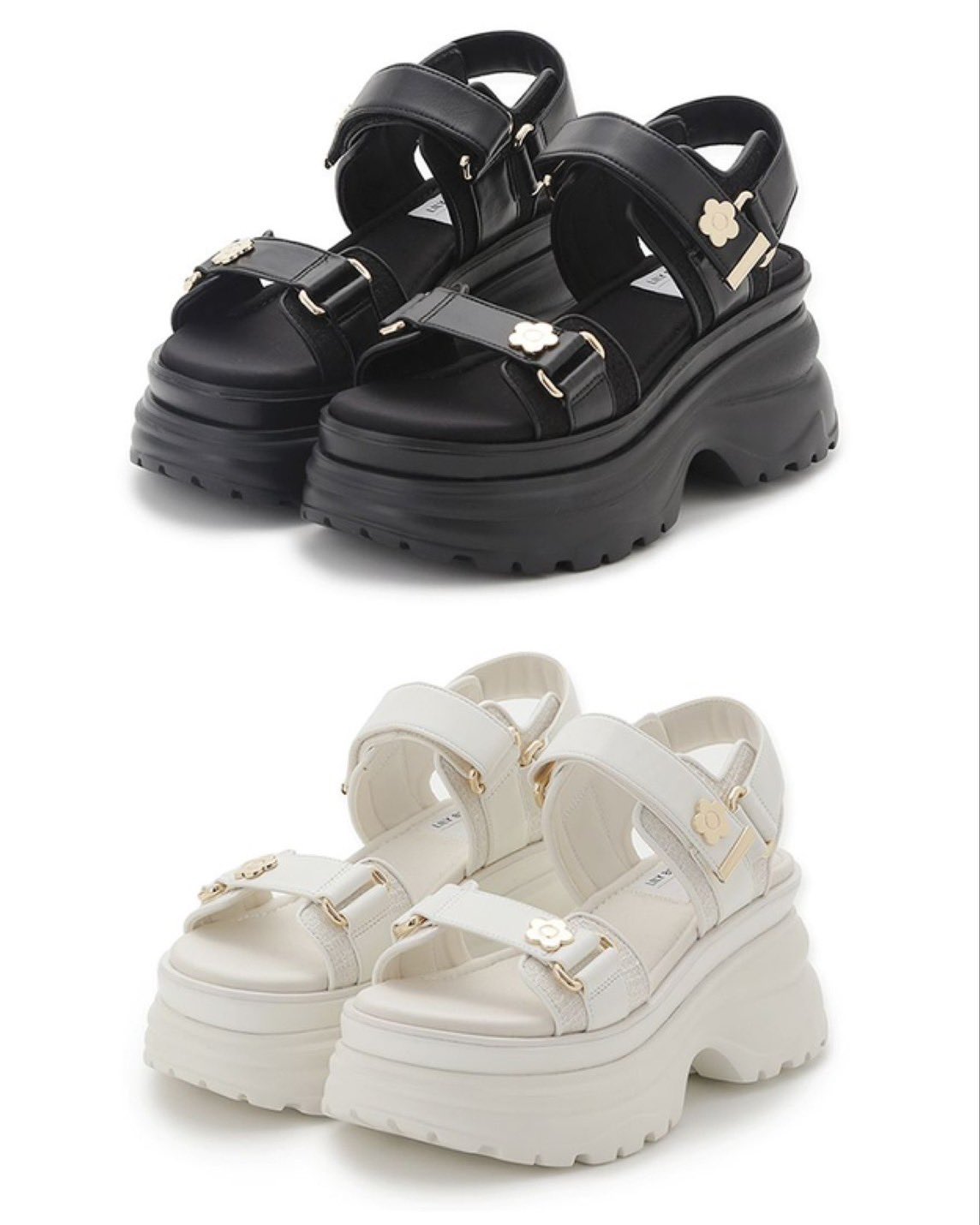 LILY BROWN×MARY QUANT ♡ サンダル LILY BROWN×MARY QUANT】デイジーロゴモチーフスニーカーソール