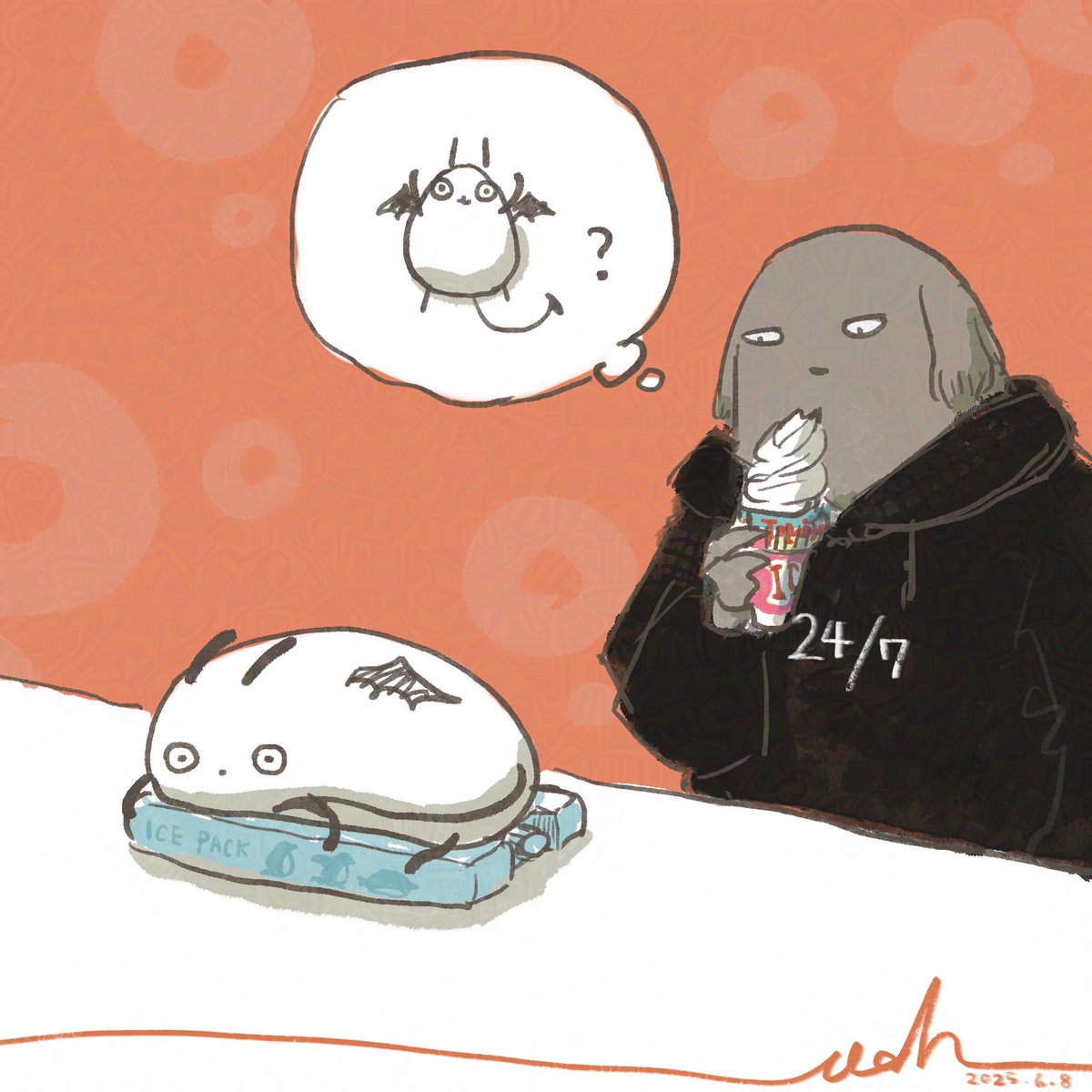 保冷剤

#デビタくんの日常 #キャラサイ