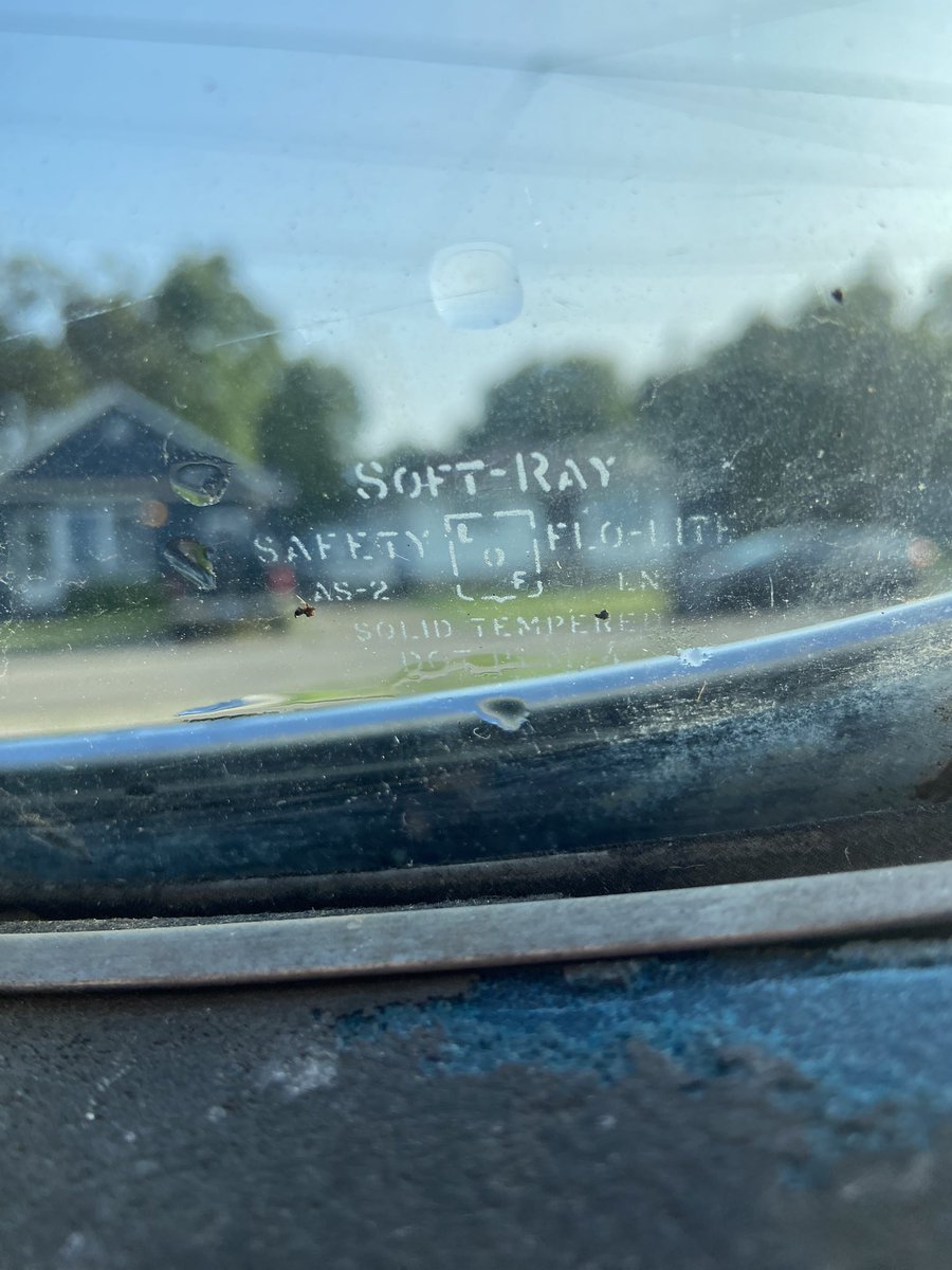 Fun fact. The windows in this car were made in the village I lived in til 5 that’s right down the street from where I live now. Libbey Owen’s Ford, my Dad, uncles and grandfathers worked there.