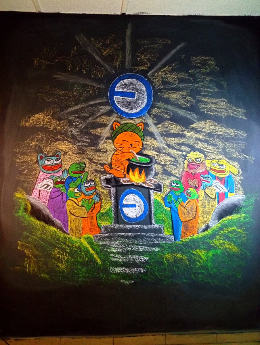 queenkemzy0's tweet photo. @picaonbase This is my submission to the Art contest.
My submission is an ultra large wall chalkboard art that featured the whole @picaonbase family.
In my art, I tried to paint what the future is for $pica where other base memecoin worships.
I hope the team loves it. ❤️
#pineapplecat https://t.co/PR1KmlnadB