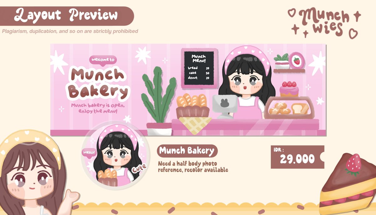 munchwies's tweet image. any interaction would be very welcome!

Hallooo! 😼 aku mau kenalin anak baru aku yang super cute, Munch Bakery! 🥣🥧 Semoga aman sentosa yaaa. Psst, layoutnya UFS yaa boleh banget di-take! 🧃🧸 thankies 

tag. layout chibi #zonauang