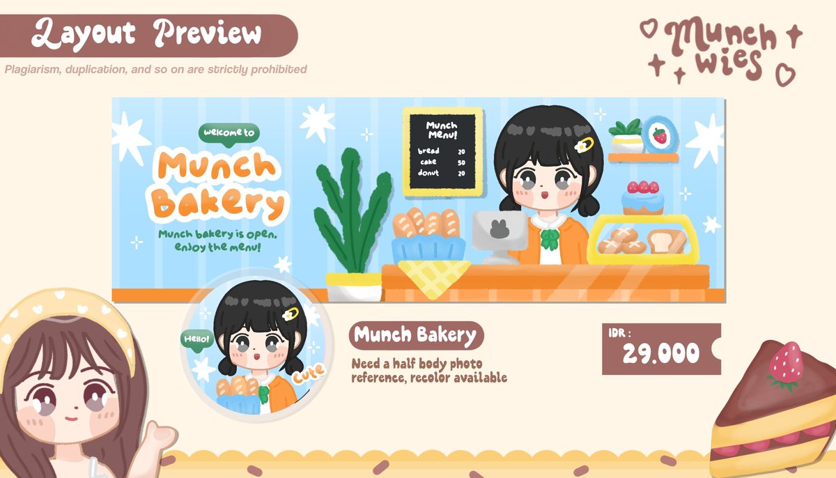 munchwies's tweet image. any interaction would be very welcome!

Hallooo! 😼 aku mau kenalin anak baru aku yang super cute, Munch Bakery! 🥣🥧 Semoga aman sentosa yaaa. Psst, layoutnya UFS yaa boleh banget di-take! 🧃🧸 thankies 

tag. layout chibi #zonauang