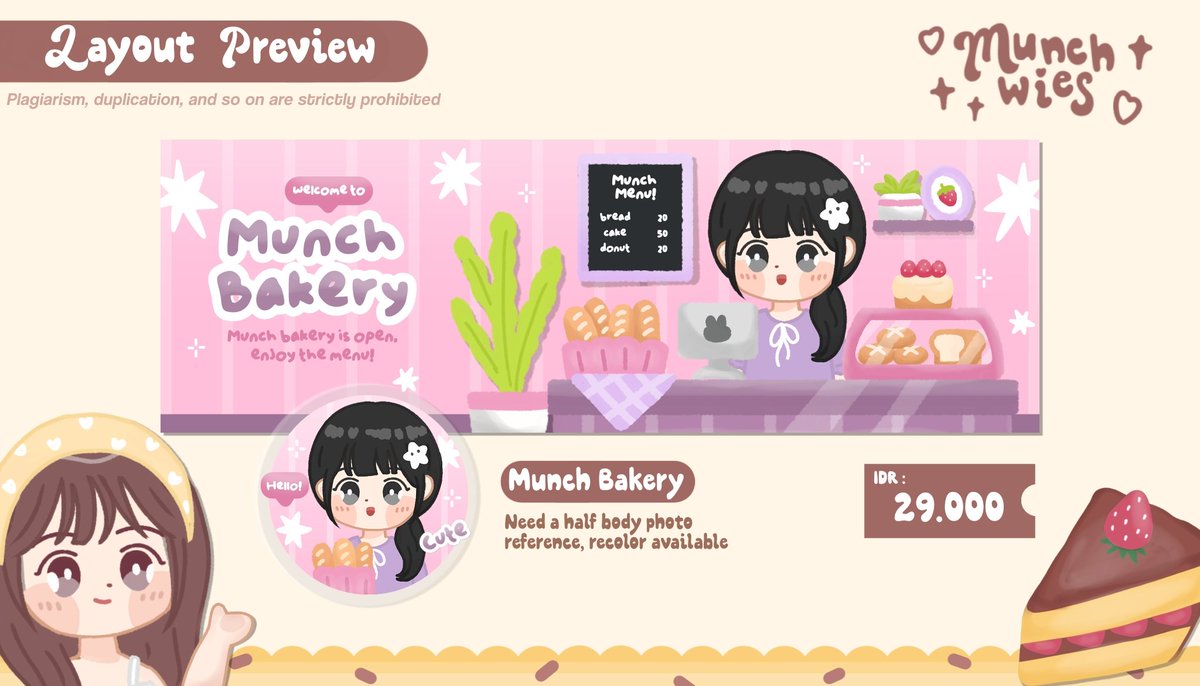 munchwies's tweet image. any interaction would be very welcome!

Hallooo! 😼 aku mau kenalin anak baru aku yang super cute, Munch Bakery! 🥣🥧 Semoga aman sentosa yaaa. Psst, layoutnya UFS yaa boleh banget di-take! 🧃🧸 thankies 

tag. layout chibi #zonauang