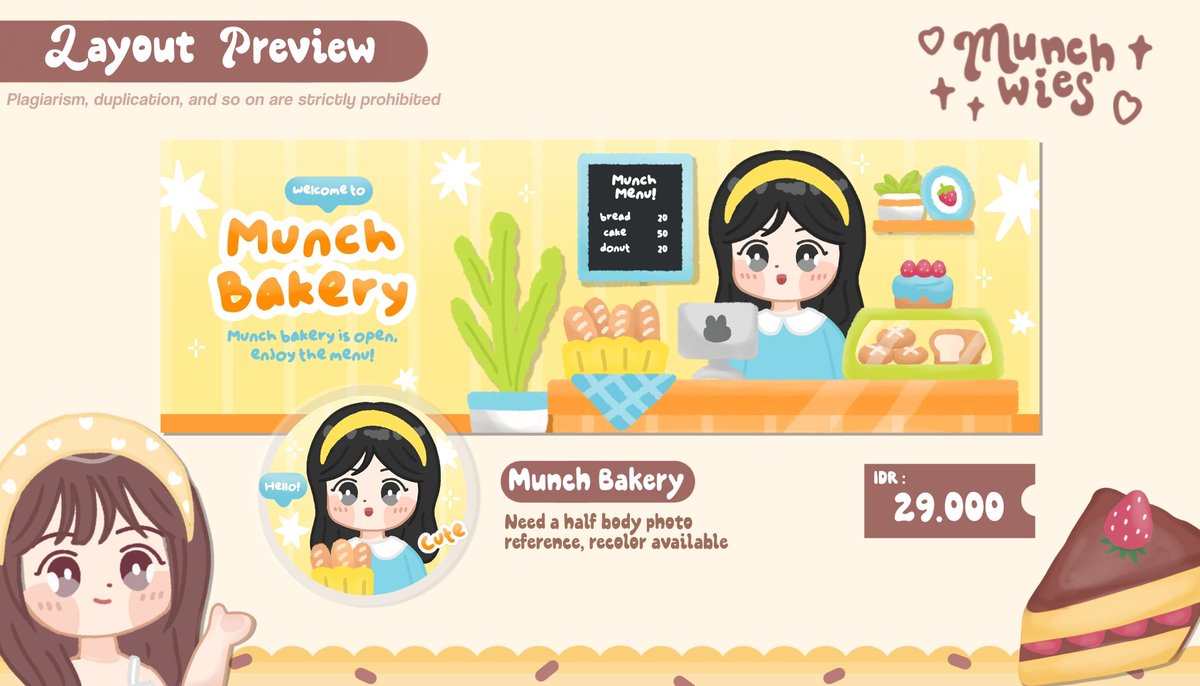 munchwies's tweet image. any interaction would be very welcome!

Hallooo! 😼 aku mau kenalin anak baru aku yang super cute, Munch Bakery! 🥣🥧 Semoga aman sentosa yaaa. Psst, layoutnya UFS yaa boleh banget di-take! 🧃🧸 thankies 

tag. layout chibi #zonauang