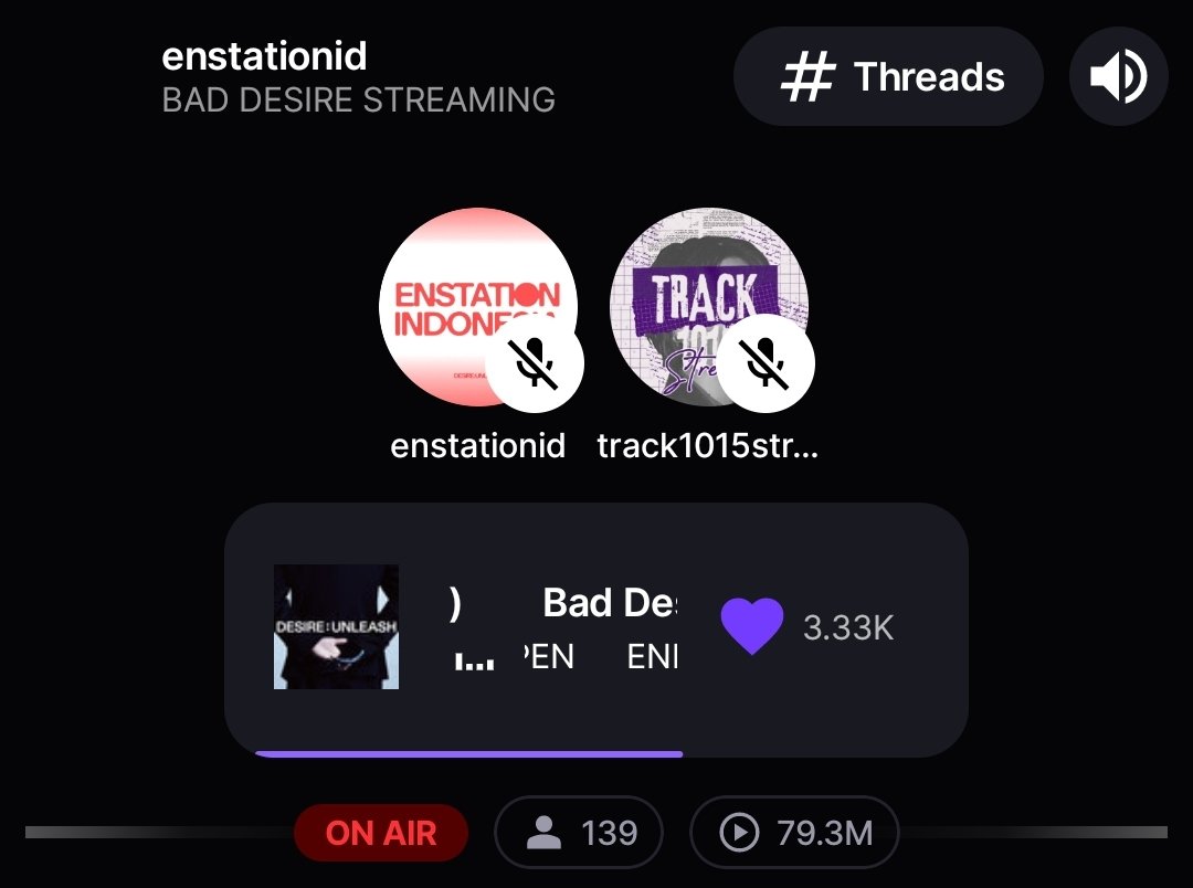 LEEHEESEUNG_INA's tweet photo. [🟢] ON AIR NOW
ENGENE Join us for BAD DESIRE Streaming party with @Track1015_Strms
&amp; @ENSTATIONID

🖇https://t.co/sHsinf2Tm4

ENGENE INA STREAMING
#ENGENEINAStream #StreamForENHYPEN #ENHYPEN #BadDesire #DESIRE_UNLEASH https://t.co/vmPqljiQAW